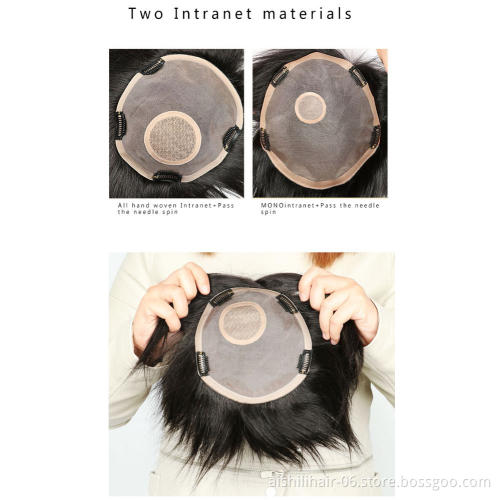 High-quality All Hand-made Human Hair Toupee for Men